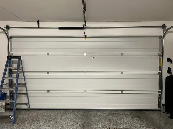 Residential garage door exterior, Las Vegas Valley