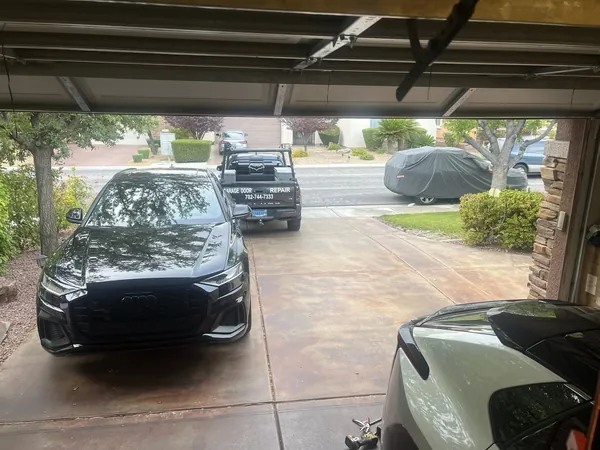 Two-car garage door curb appeal, Las Vegas