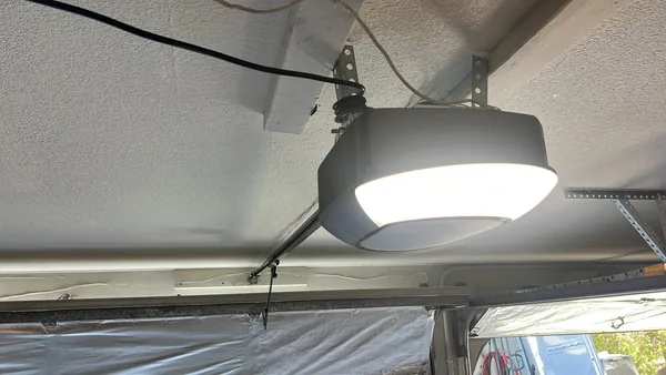 LiftMaster garage door opener installed