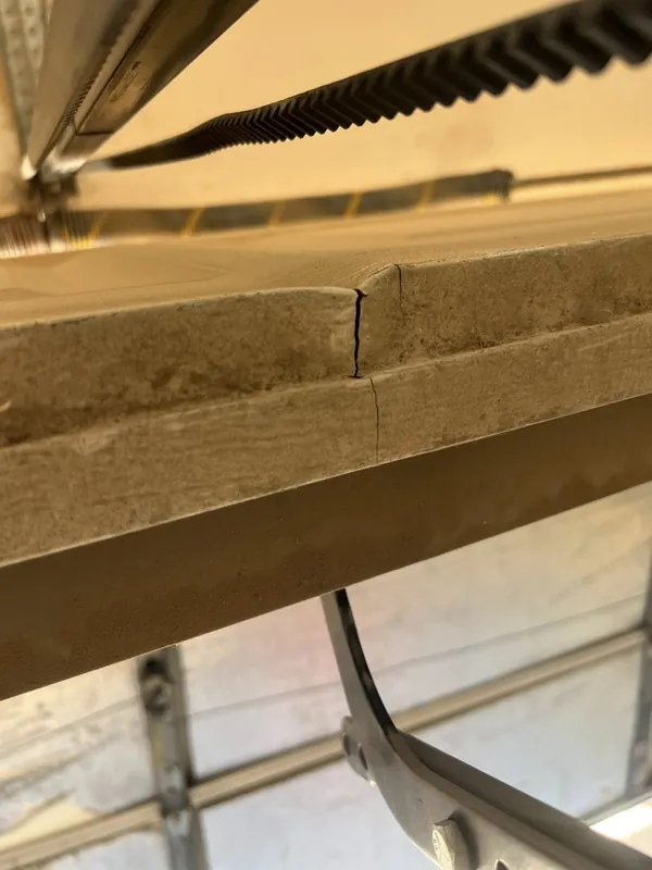 Roller and hinge maintenance detail